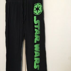 Star Wars black Pajama Pants. Size M